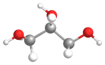 A stick and ball model of a molecule
