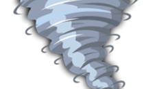 Artist's impression of a tornado