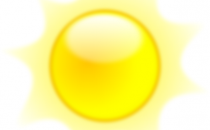 Artist's representation of the sun