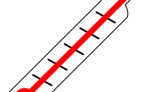 An artist's impression of a thermometer