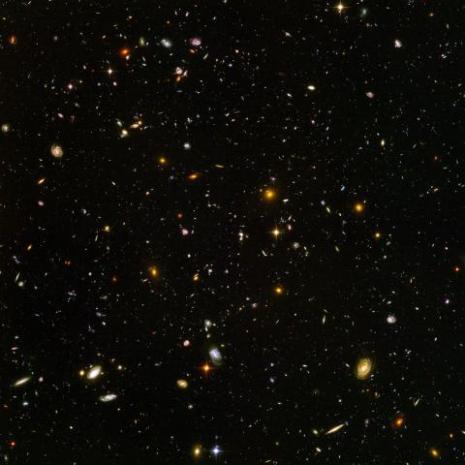 Hubble Deep Field View of the Universe—courtesy of NASA. Big bang balloon