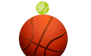 An artist's impression of a tennis ball on top of a basketball